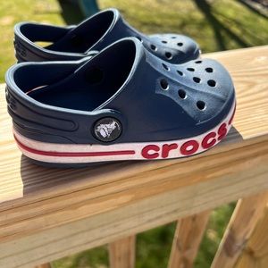 Crocs toddler navy blue clogs Size 7